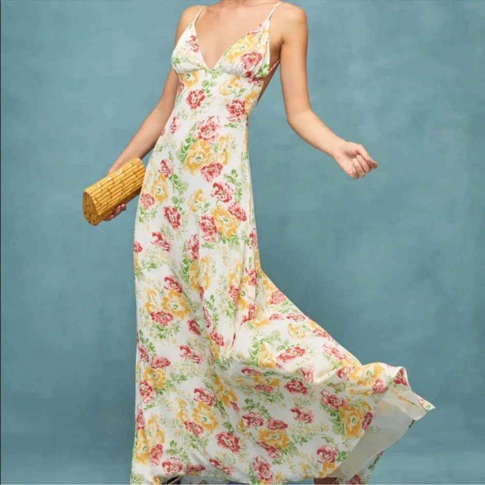 Reformation Modena Maxi Dress in Winona Floral Print Size 6 - Picture 4 of 14